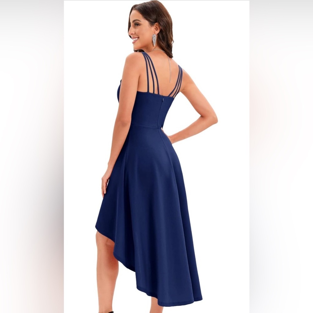 DRESSTELLS Bridesmaid Dress, Hi Low DressWomen, Spaghetti Strap Cocktail Dresses